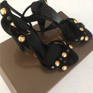 Gucci studded heeled sandals